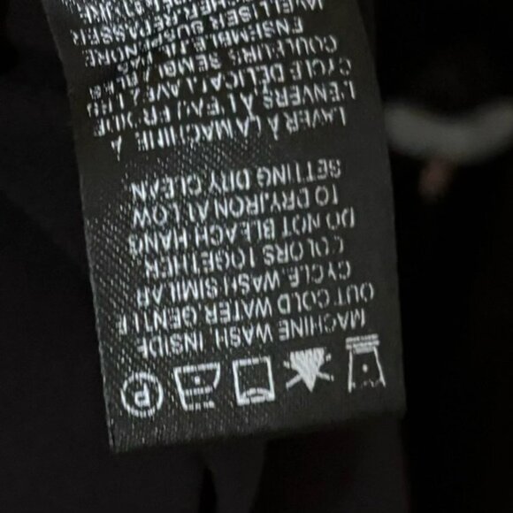 RW&CO Sheer Black Floral Sleeveless Ruffled Top Size S - Picture 5 of 6